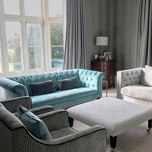 1 Camden 3 Seater Sofa Portland Velvet Fjord @life at the old rectory Linewood